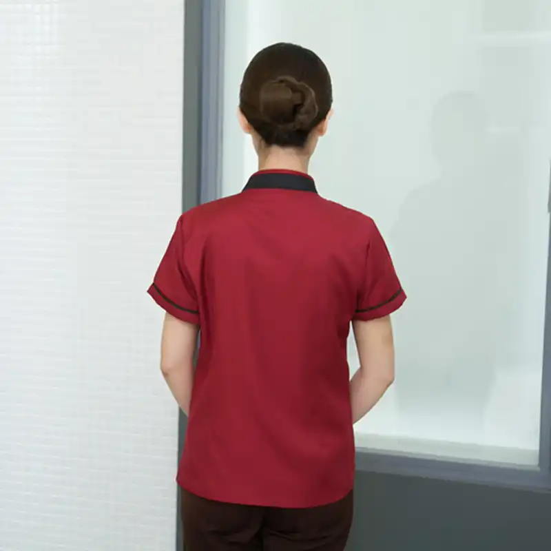 New Arrival Hotel Cleaning Short Sleeve Workwear Uniform Wrapping