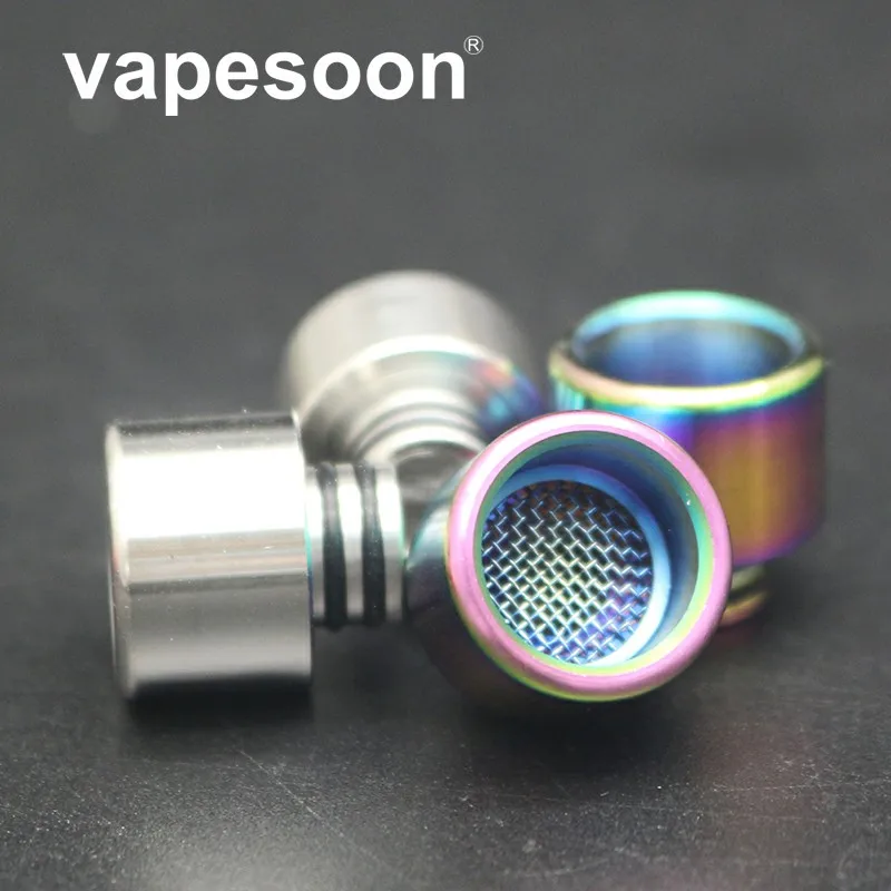 

Metal rainbow 510 Anti-fried oil Drip tip with Metal grid for tfv8 baby tfv12 baby prince ijust s AIO all 510 Thread ecig tank