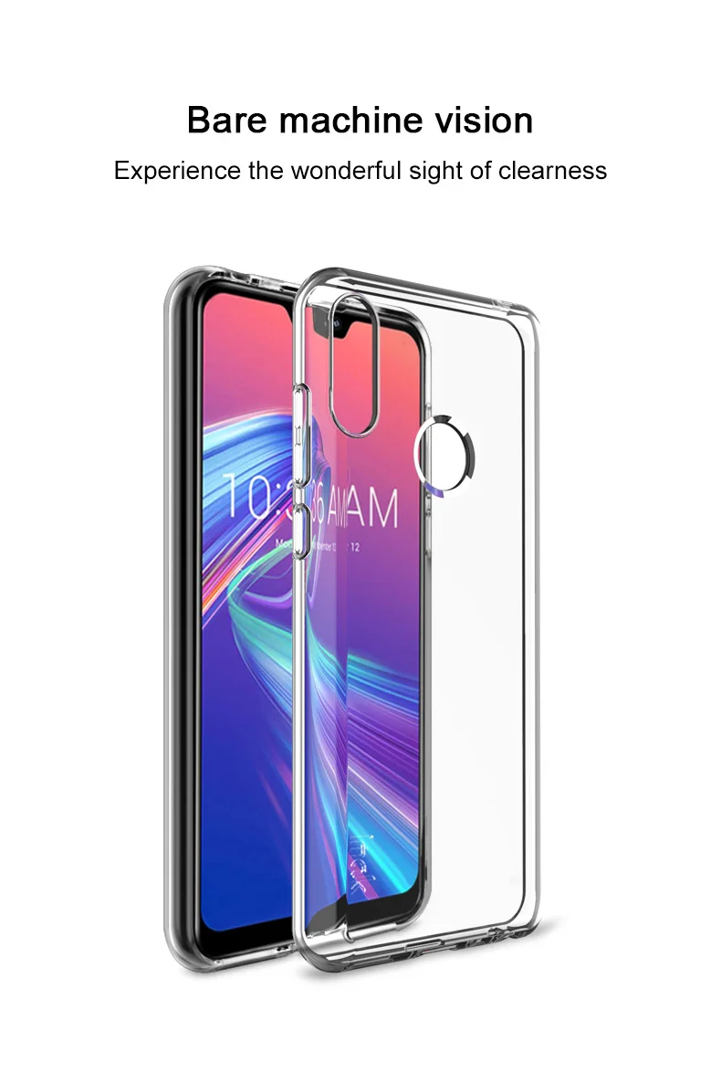 UX-5 чехол с кристаллами для Asus Zenfone Max Pro M2 ZB631KL Чехол прозрачный ТПУ Мягкий противоударный чехол для Asus ZB631KL чехол Max M2