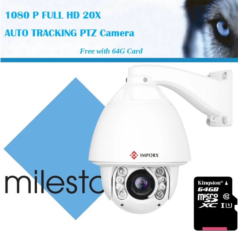 

IMPORX Outdoor CCTV Camera 20X 2MP HD Security Camera Motion Tracking PTZ Camera IR 150M Outdoor Wireless Night Vision With POE