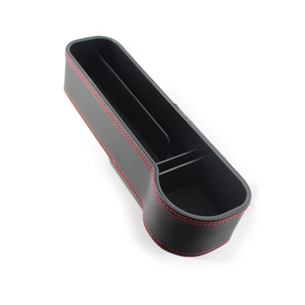 

Storage Box Car Organizer Seat Gap PU Leather Case Pocket Car Seat Side Slit for Wallet Phone Coins Cigarette Keys Cards Cups