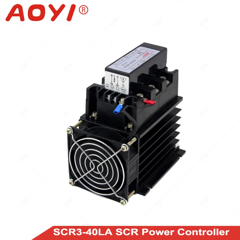 

AOYI 40A SCR3-40LA SCR Power Regulator 4-20mA Potentiometer control signal for heating control