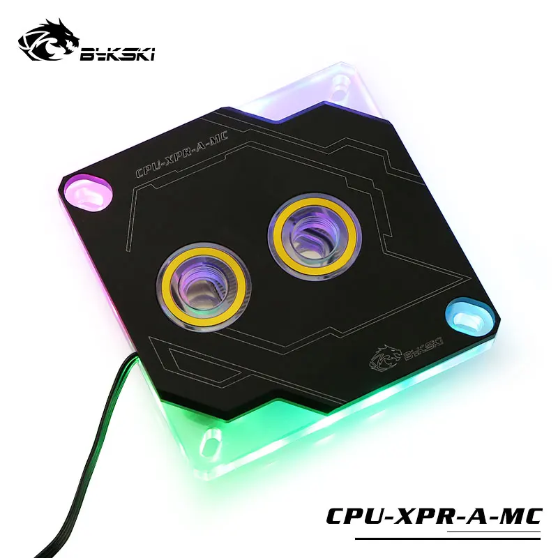 Bykski cpu-XPR-A-MC-V2 RBW RGB Led cpu блок водяного охлаждения для Intel 115x2011 2066 черный