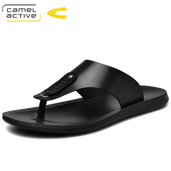 

Camel Active 2019 New Summer Men Flip Flops High Quality Beach Sandals Non-slide Male Slippers Zapatos Hombre Casual Shoes
