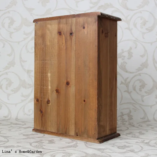 tabletop version handcrafted solid wooden vintage mini storage cabinet 6 drawers (4)