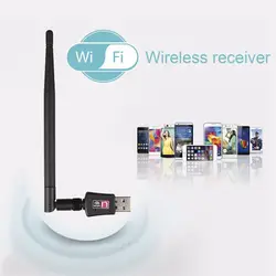 Мини беспроводной USB адаптер 802,11 м ГГц 300 b/g/n сетевой карты USB2.0 Wi Fi с 2dbi антенна для настольных ПК