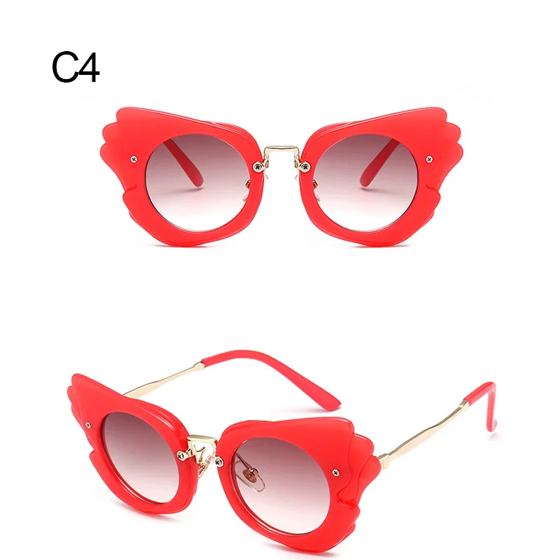 DRESSUUP новые классические детские солнцезащитные очки с крыльями ангела модные высококачественные солнцезащитные очки UV400 Солнцезащитные очки