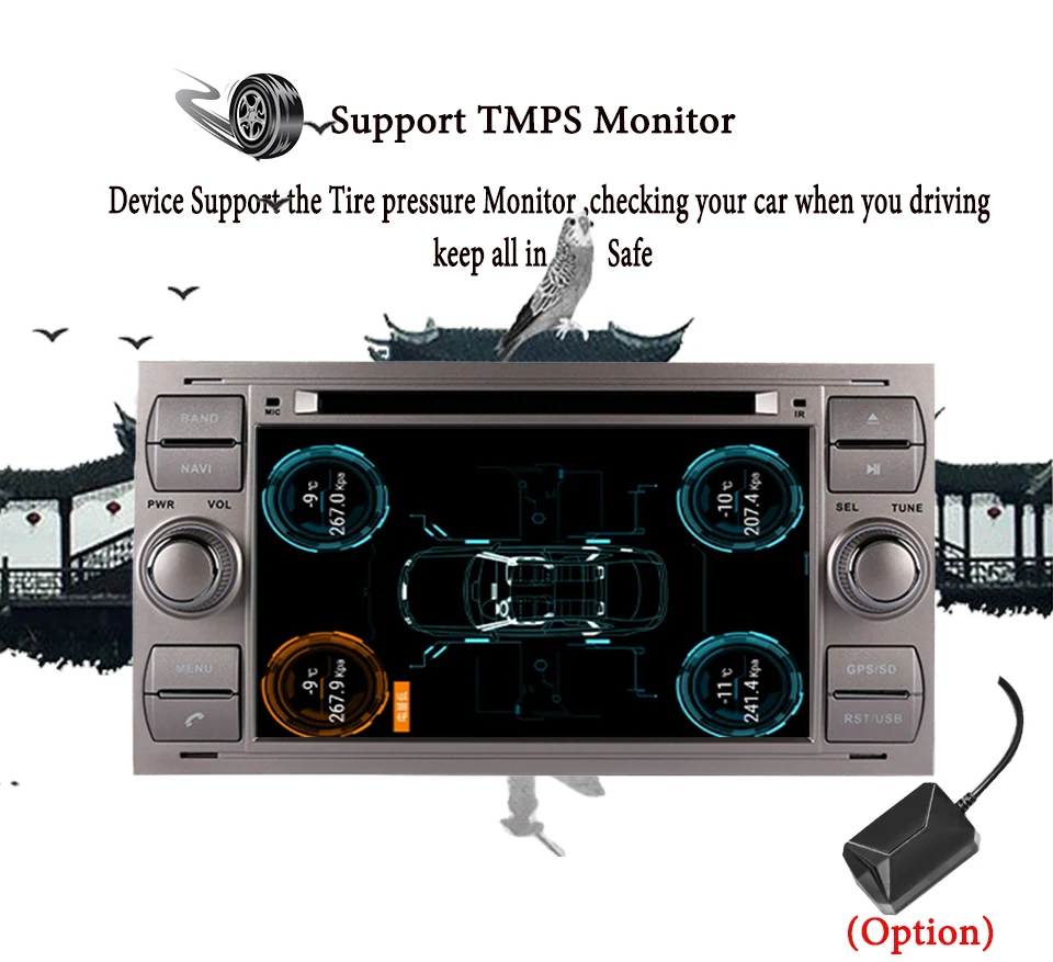 Excellent 2 din Android 9.0 Octa Core Car DVD Player GPS Navi for FORD FOCUS/MONDEO/C-MAX with Audio Radio Stereo Head Unit Auto Sat Navi 17