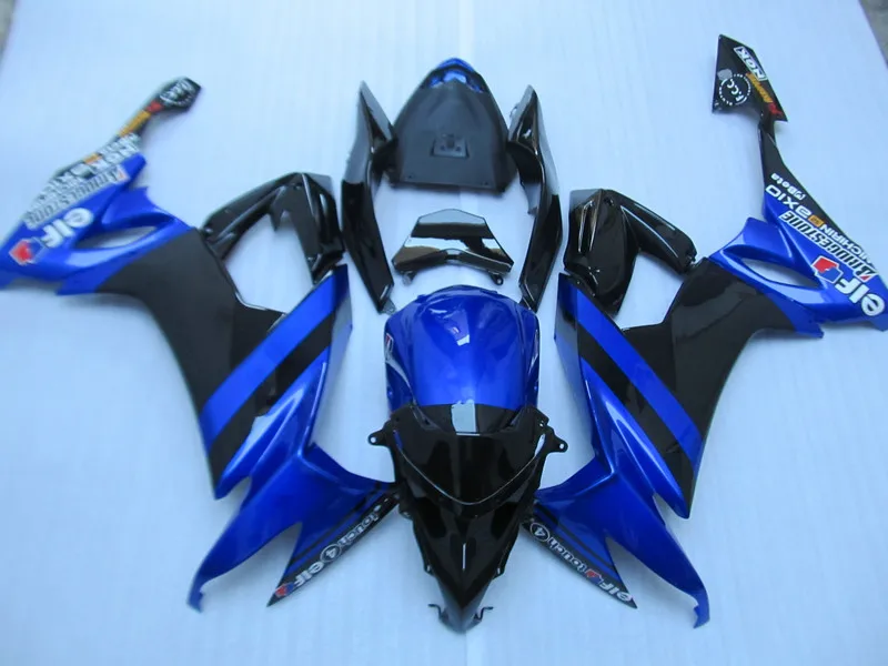 Комплект обтекателей для мотоцикла KAWASAKI Ninja ZX10R 2008 2009 2012 08 09 10 11 12 ABS синий черный