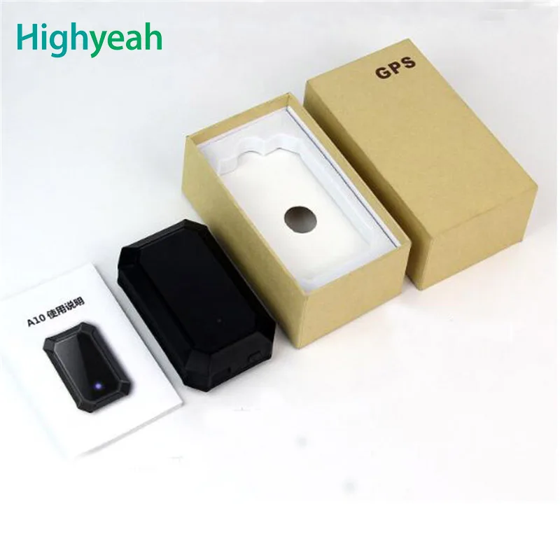 

GSM Tracker A10 Car GPS Tracker Car Bicycle Car Vehicle Google map 5000mah long battery life Sound Alarm Vibration Movement