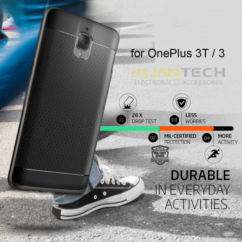 Оригинал Spigen OnePlus 3/3T Neo Hybrid Case K03CS20617-Premium Двухслойный Защитный Телефон Случаях для