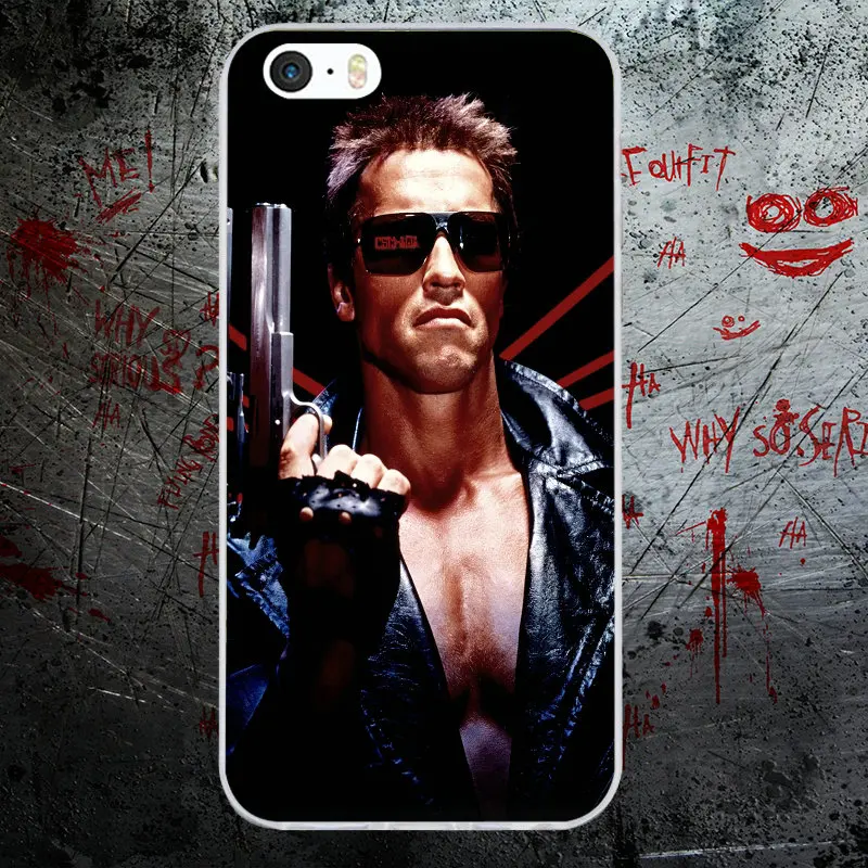 Fashoin Movie Terminator Soft TPU Silicone Mobile Phone Cases Cover for iPhone X 8 7 6S 6 Plus 5 5S SE 5C 4S 4 Shell Bags - Цвет: Picture 12