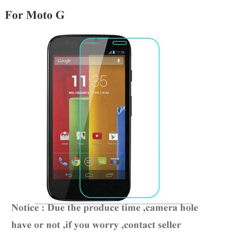 

2PCS For Motorola Moto G XT1031 XT1032 XT1033 Screen Protector Explosion Proof Film for Moto G Glass Screen protector Film