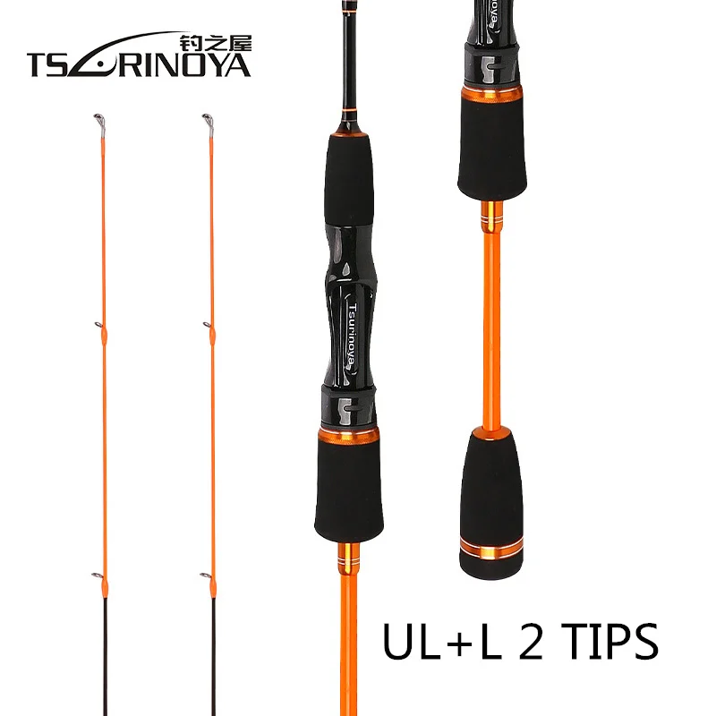 

NEW TSURINOYA 1.68m Spinning Rod 562UL/LS 2 TIP Ultralight 82g Carbon Carp Spinning Fishing Rod 0.6-6g 2-8LB Trout Fishing Rod