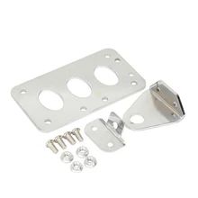Chrome Side Mount Motorcycle License Plate Bracket Fit Harley Chopper Brake Tail Light Free Shipping Chrome Side Mount Motorcycle License Plate Bracket Fit Harley Chopper Brake Tail Light Free Shipping