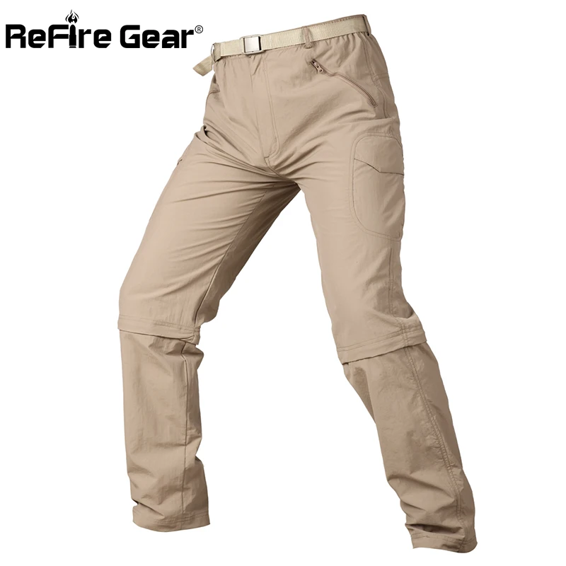 Refire gear летние тактические штаны мужские быстросохнущие съемные военные дышащие