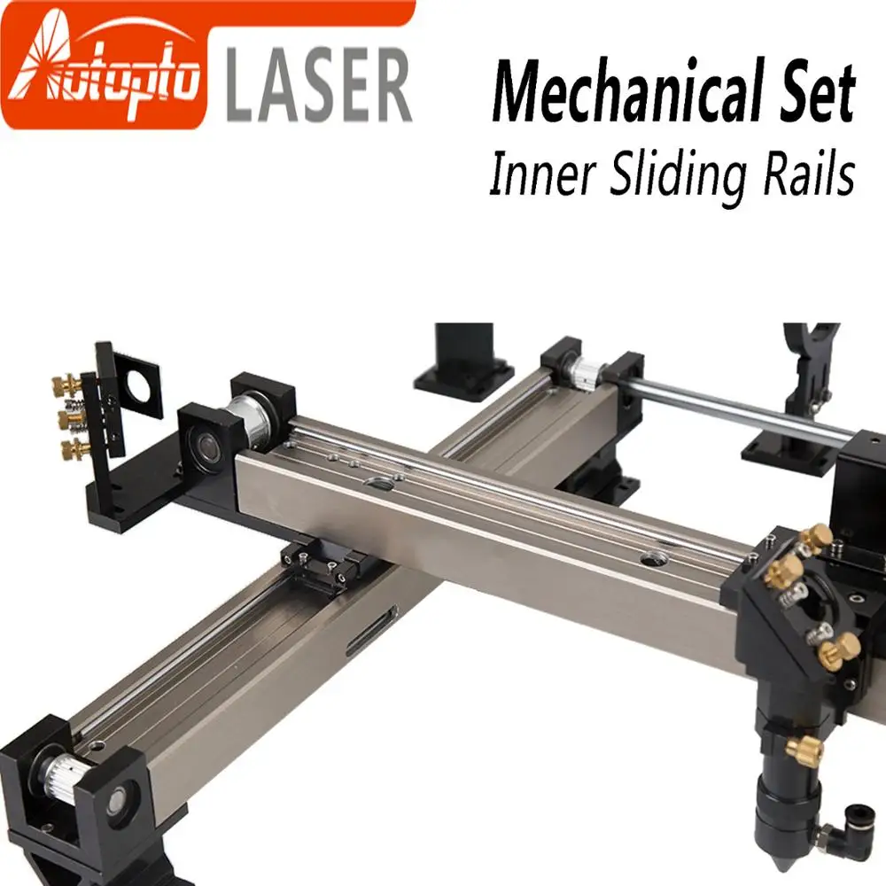 Mechanical Parts Set 1300*900mm Inner Sliding Rails Kits Spare Parts for DIY 1390 CO2 Laser Engraving Cutting Machine