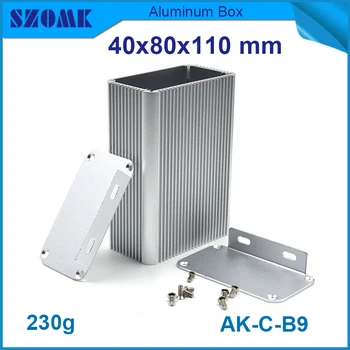 

hot selling aluminum cabinet (6pcs) anodizing electronics junction case for pcb broad 40*80*110mm