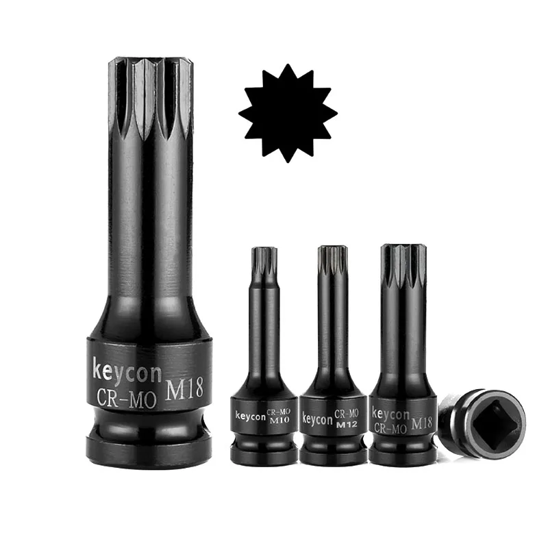 Торцевой адаптер Star Torx 1/2 &quot Электрический ударный гайковерт M5 M6 M8 M10 M12 M14 M16 M18