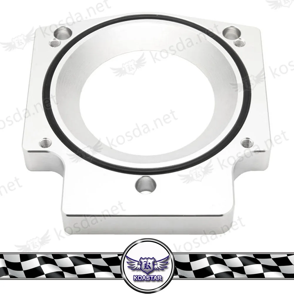 

Kyostar- Silver Aluminum Racing car Throttle Body Spacer Adapter 102MM For LS1/LS2/LS4 LS6/L7