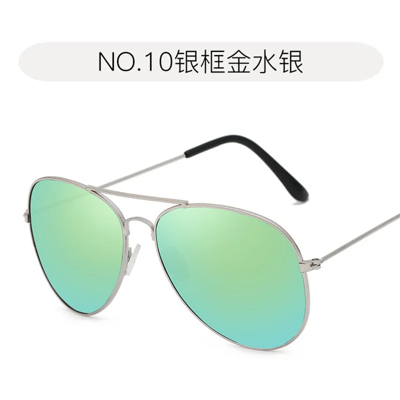 Hindfield ladies sunglasses Men women Goggle UV400 Europe and America fashion Accessories Trends neutral Beach Sun Glasses - Цвет линз: Silver frame Gold