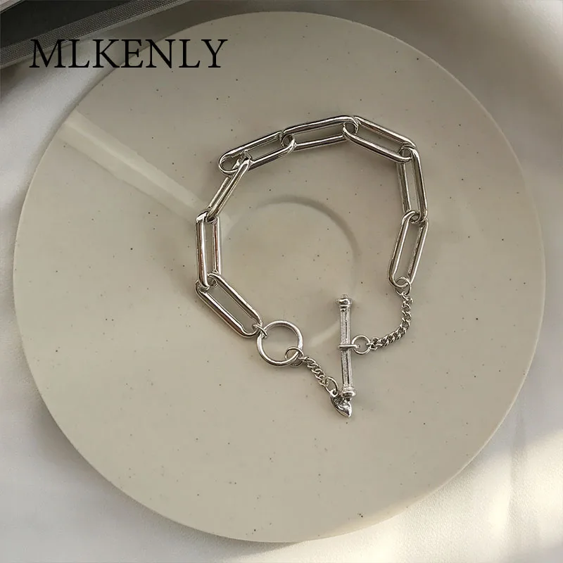 925 пробы серебряные браслеты классические браслеты-Цепочки Браслеты Дружбы свадебный подарок