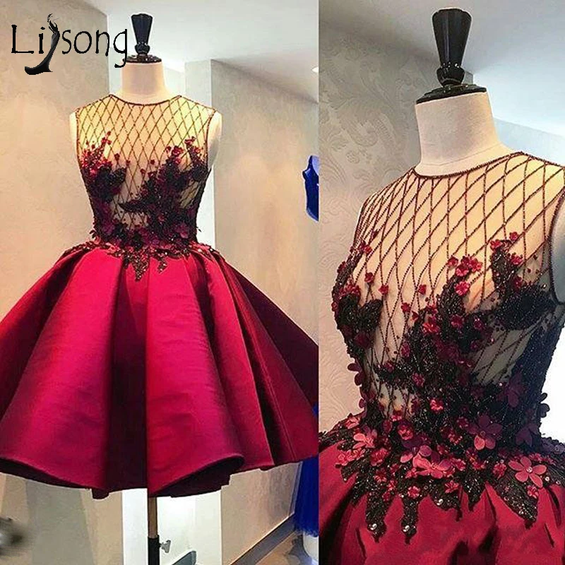 real-image-red-prom-dresses-jewel-neck-beads-flower-applique-sequins-evening-homecoming-dress-crystal-spring-short-formal-party-gowns