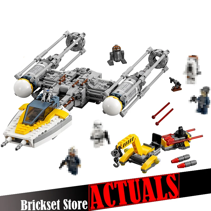 

LEPIN 05065 Y-wing Starfighter Star Clone Wars Building Blocks Bricks Enlighten Toys Oyuncak Compatible with legoINGly 75172