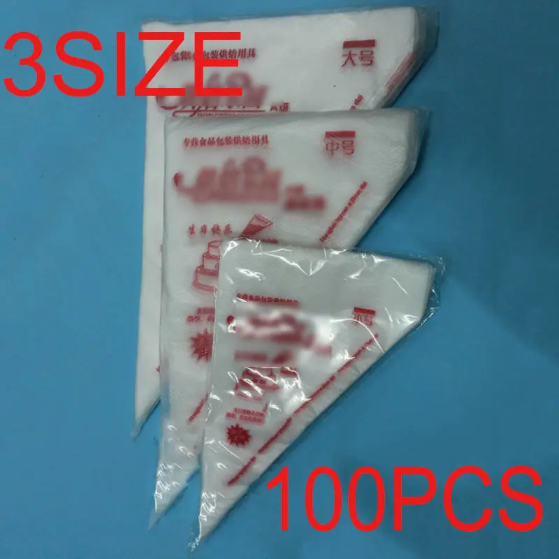 

100 Pcs/Set Disposable Pastry Bag Icing Piping Cake Pastry Cupcake Decorating Bags Drop Shipping Hot Sale