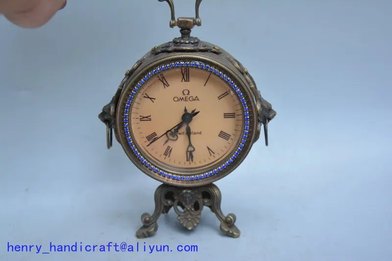 

Rare Old Qing Dynasty royal clock\mechanical watch,Inlaid gemstones, Western clock,Luxury clocks,can work, Free shipping