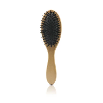 

1Pcs Massage Comb Boar Bristle Hairbrush Wooden Handle Comb Anti-static Hair Scalp Paddle Brush