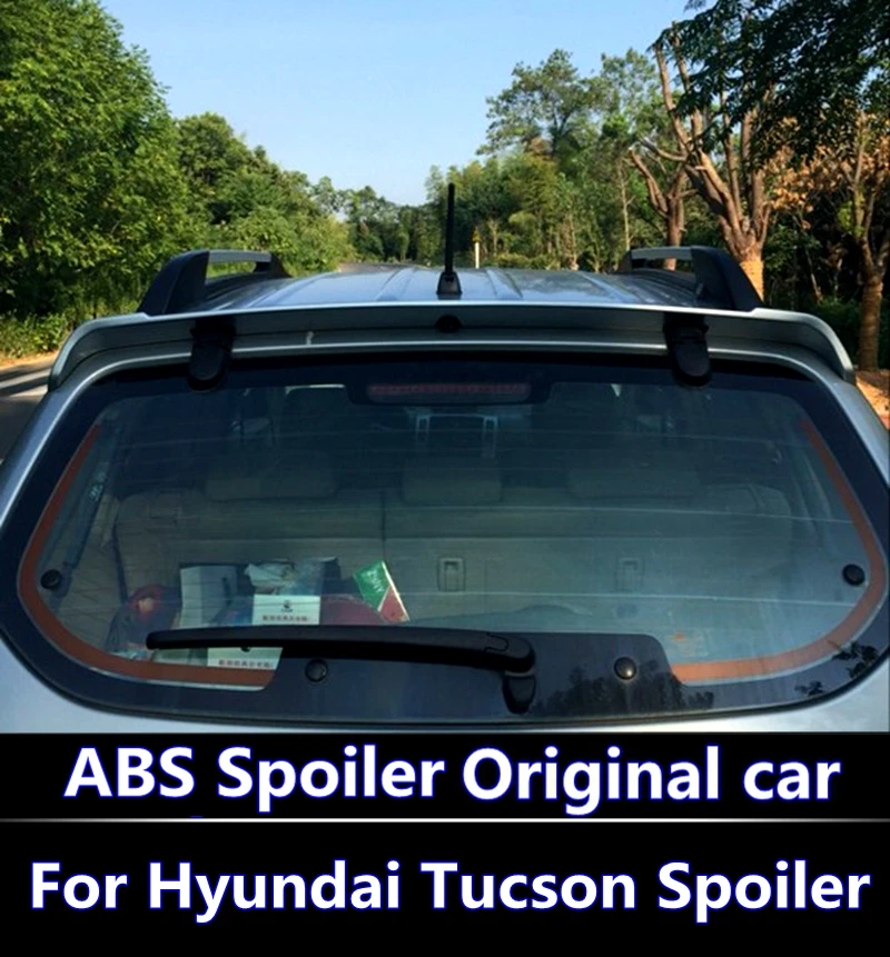 Для Hyundai Tucson спойлер 2005 2012 Высокое качество абс материал заднее крыло автомобиля
