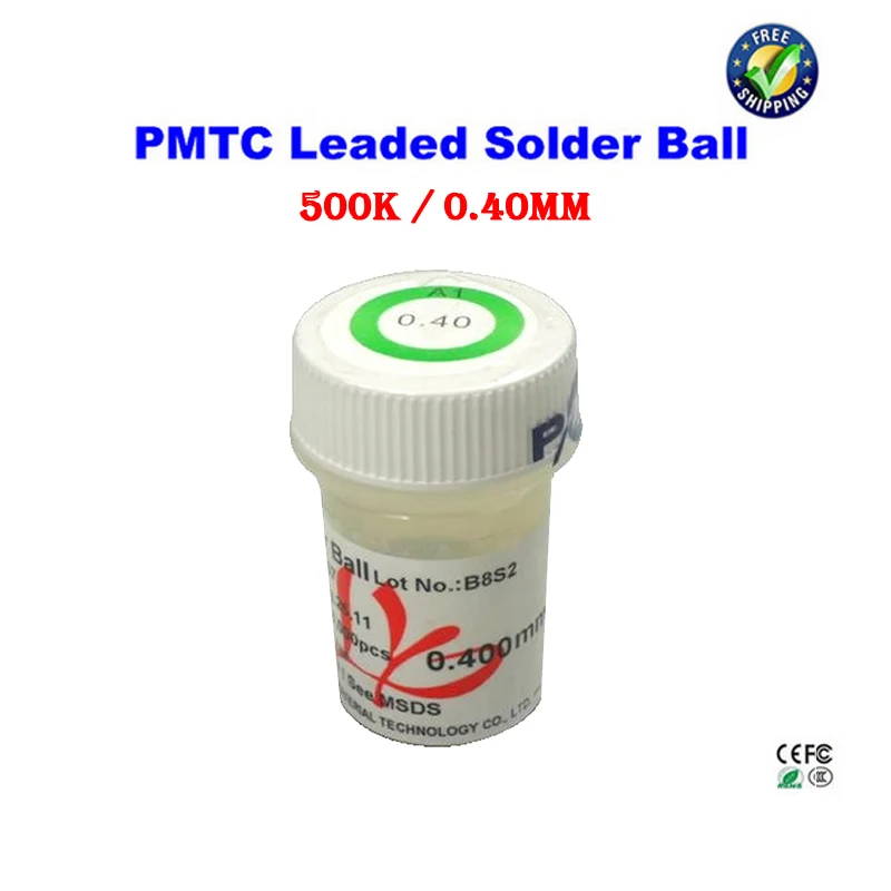 PMTC leaded solder balls 500k 0.4mm for bga rework reballing solder
