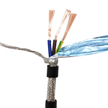 5 м чистая медь 0,3 0,5 0,75 1,5 мм2 квадратный 3 ядра 3 Pin RVVP3 экранированный кабель для аудио сигнальной линии домашнего улучшения медный сердечник