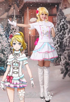 

Love Live! Ayase Eli Snow Halation Uniforms Cosplay Costume Free Shipping