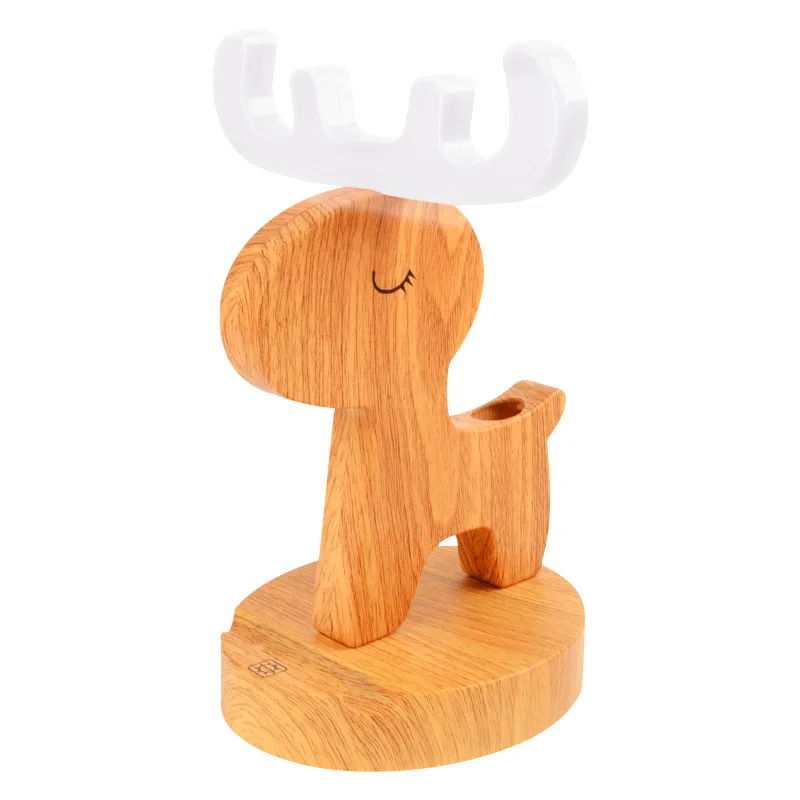 

Led Press Switch Table Lamp Nordic Antlers Lights 3 Modes Usb Desk Lamp Eye Protection Dimmer Rechargeable Can Be Used As A Mo
