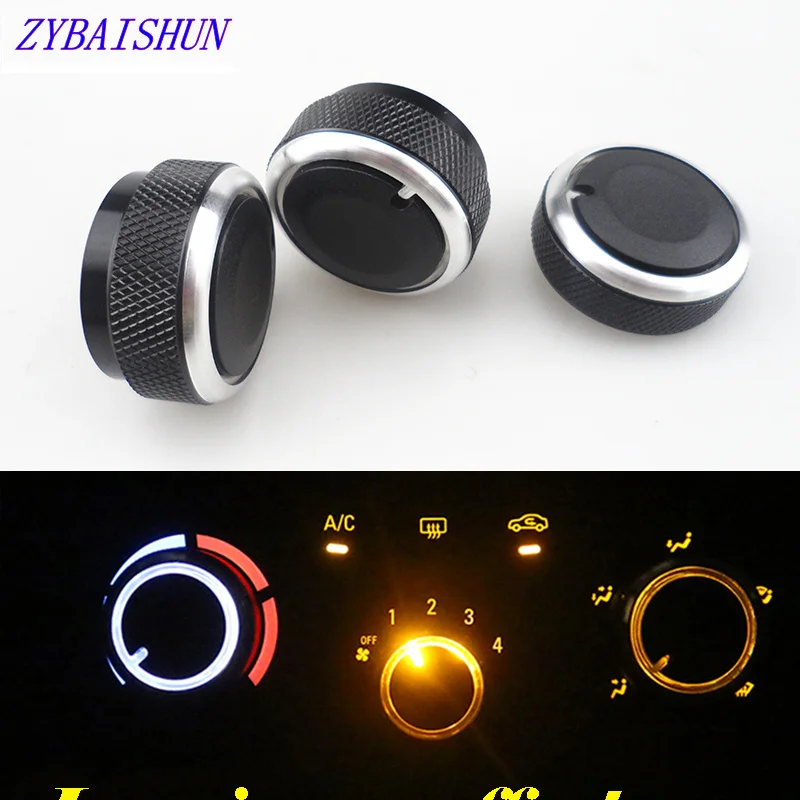 

Aluminum alloy automotive air conditioning AC switch for Chevrolet Sail 2008-2014 car decoration intimate accessories