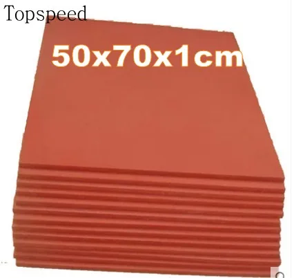2pcs Heat Press Machine Silicone Pad Mat 50x70x1cm High Temperature Resistant for heat transfer sublimation silicone heat resistant mat orange