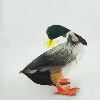 

simulation animal 13x9x12cm duck toy polyethylene & furs handicraft house Decoration emulation doll gift k0363