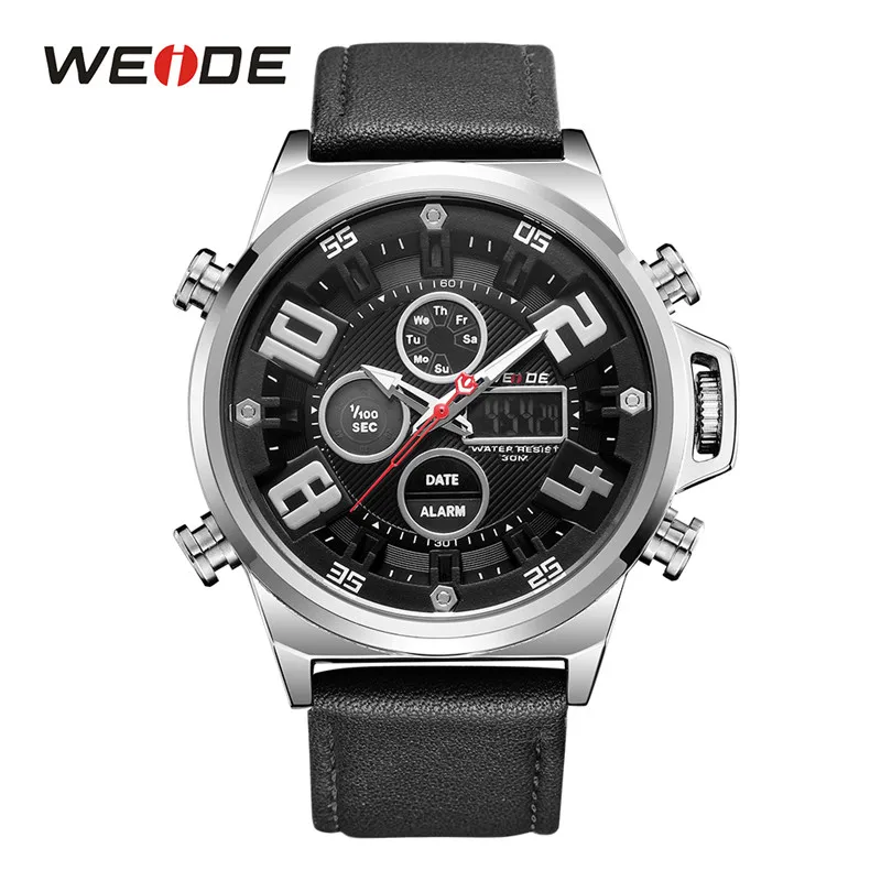 WEIDE спортивные кварцевые наручные часы Аналоговые Цифровые Relogio masculino бренд Reloj Hombre армейские кварцевые военные часы мужские часы - Цвет: WH7309-1C