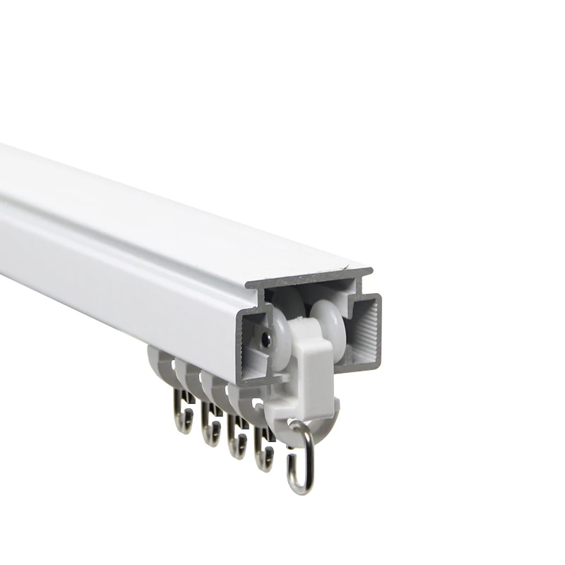 Nueva caliente de alta calidad de 10 piezas de cortina de plástico pista corredores carril para casa inteligente intelligient cortina Sistema de pista|Sistema de control de cortinas automáticas| - AliExpress