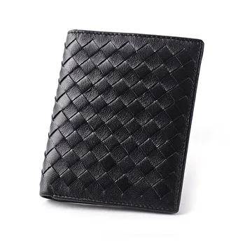 

High-quality leather Slim wallet Men's sheepskin short wallet Business casual card bag Excellent leather credit card storage