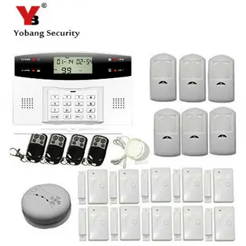 

YobangSecurity GSM SMS Wireless Voice Home House Alarm Security System language English Russian Spanish French Italian Czech