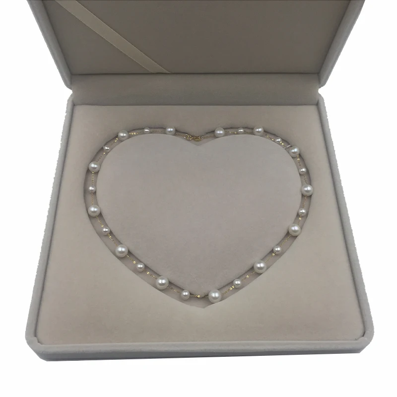Sinya Classical 18k gold necklace freshwater pearls star family design choker fine jewelry for women Mom lover girls best gift (7)
