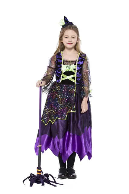 halloween costumes for children kids witch costume fancy fantasia infant witch cosplay for girl girls