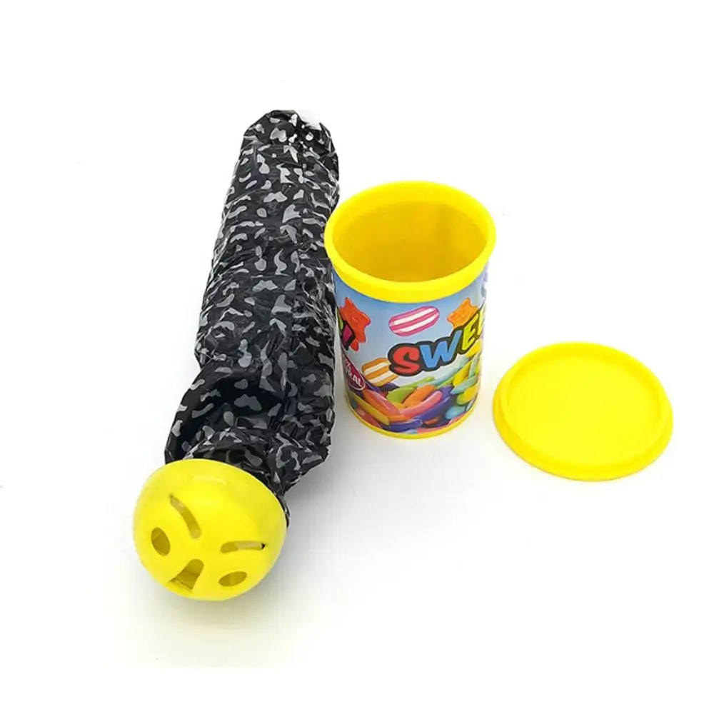 Целой человек игрушка пугающая конфетная коробка змеиная змея бочонок выталкивание бочонок с криком FF4 - Цвет: yellow