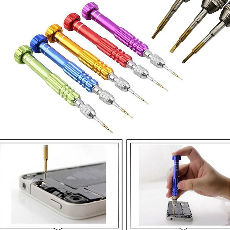 

5 In 1 Repair Open Tool Kit Precision Screwdrivers Set Of Tools Screwdriver For iPhone 4 5 6 6s For Samsung Galaxy P25