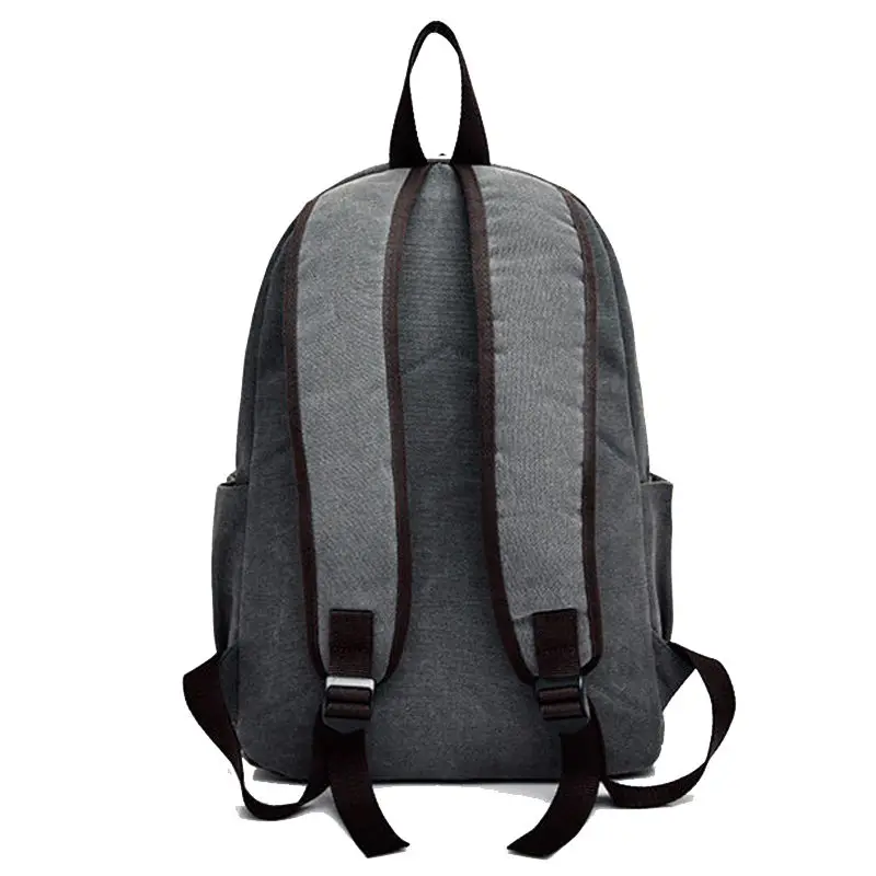 СКИОНЕ Стильный винтажный большой рюкзак Для мужчин / женщин путешествий Рюкзак подростков чёрный/коричневый