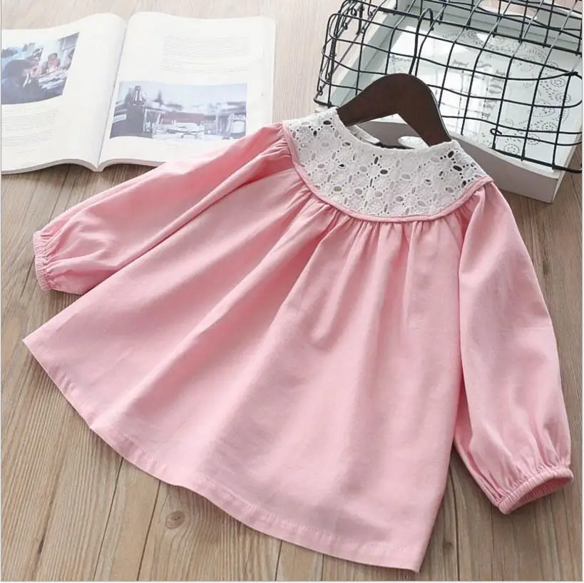 

T-shirt Children 2018 Fall Kids Cotton Tops Girl Long Sleeve T-shirt Fashion Sweet Girl Autumn Clothing Cute Kids Tees