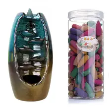 Творческий дом Декор обратного Stick Ладан горелки Керамика кадило украшения дома Применение в домашних условиях Teaho Применение Дракон рыбные промыслы